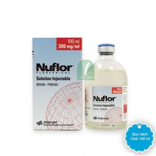 quy cách Điều trị nhanh bệnh hô hấp và bệnh đường ruột cấp tính Nuflor® Solution Injectable